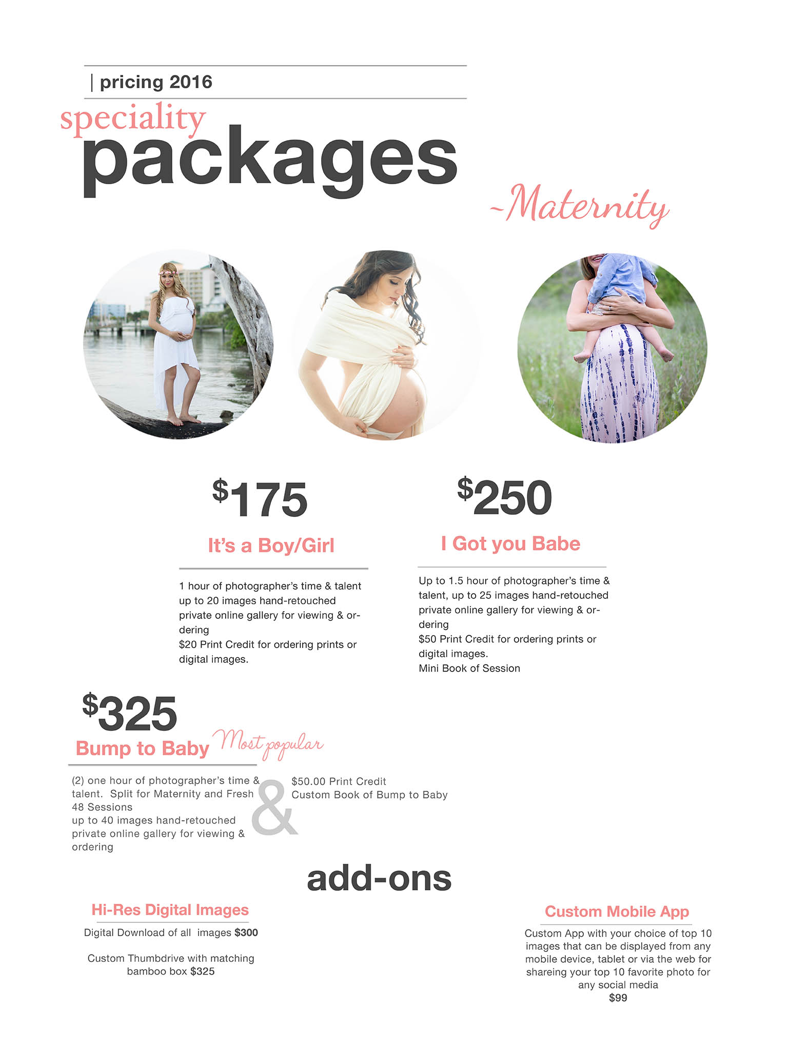 Creative Imaginations Photography Maternity Packages